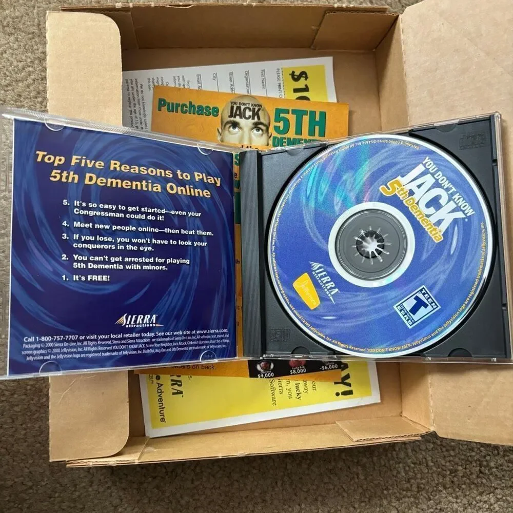 You Don’t Know Jack 5th Dementia PC CD-ROM For Windows 2000/98/95